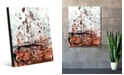 Creative Gallery Rust Speckled Wall in Light Red Abstract Acrylic Wall Art Print Collection